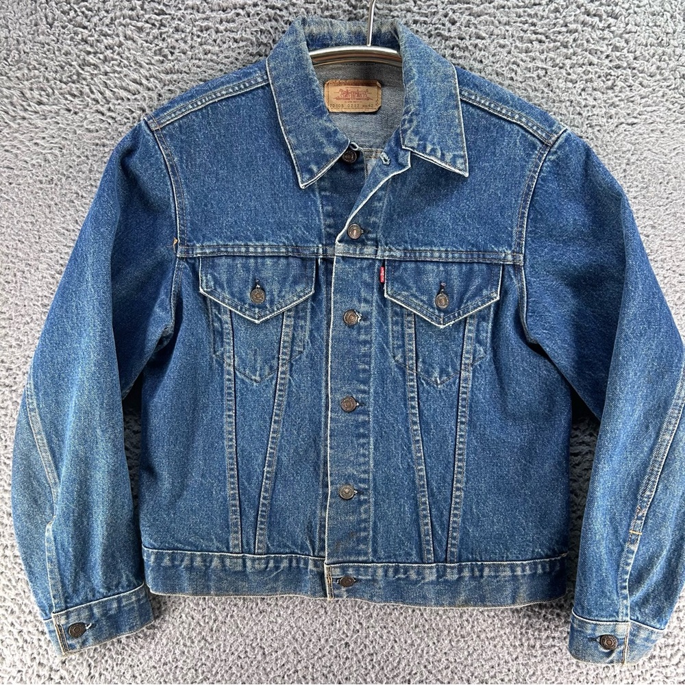 Vintage 70s Levi’s Denim Trucker Jacket Mens 42”‎ 70505 0217 Type 3 USA Made EUC